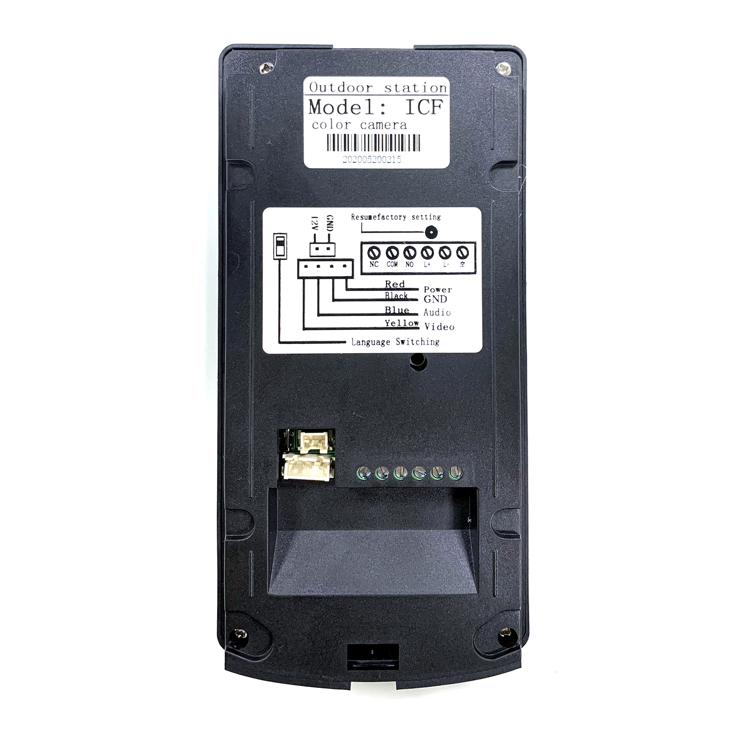 Waterproof CMOS HD Wired Fingerprint Access Control System RFID Password Fingerprint Recognition Villa Video Intercom System