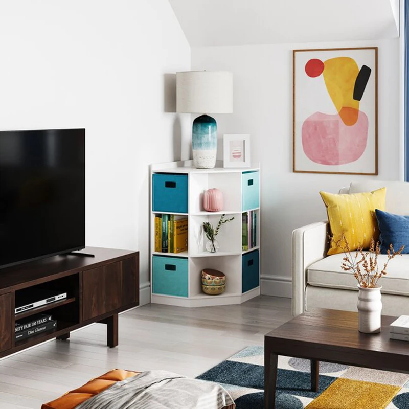 Baby nursery stuffed toy organizers and bookcase wooden kids book shelves drawer cabinet for kids girls