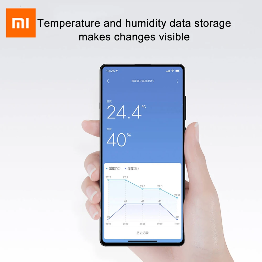 Xiaomi Smart Digital Thermometer 2 Temperature Humidity Sensor Moisture Meter LCD Screen Mi Temperature and Humidity Monitor 2