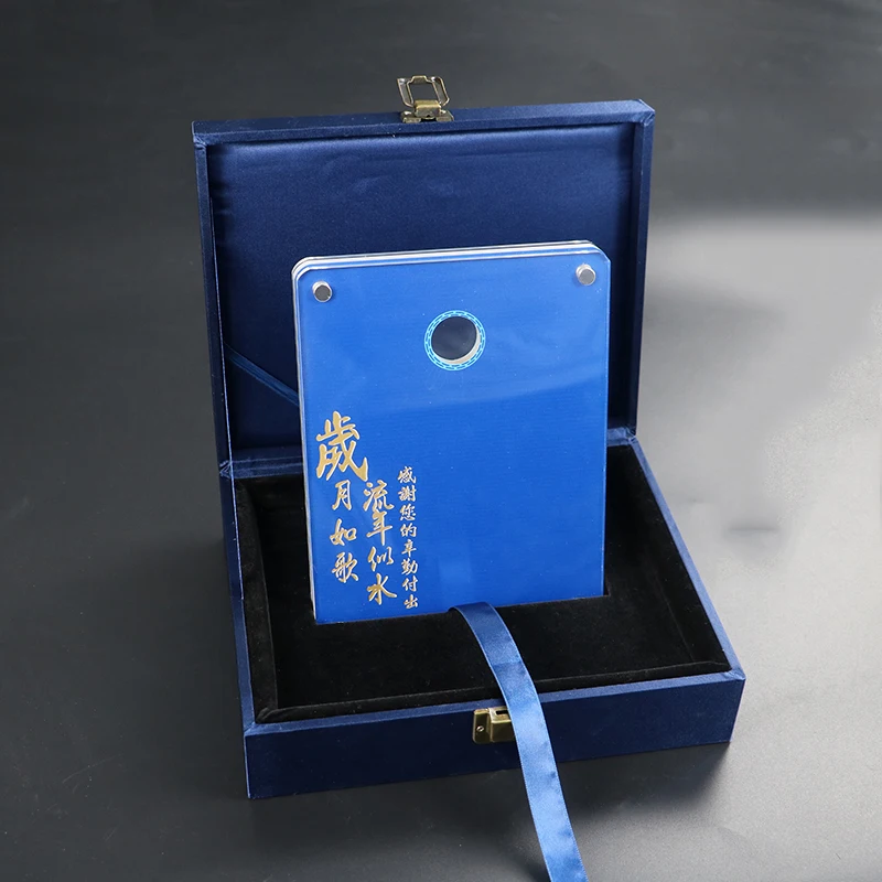 High Quality Acrylic 3-tiers Coin Display With Samite Box Manetic Acrylic Coin Box&Holder
