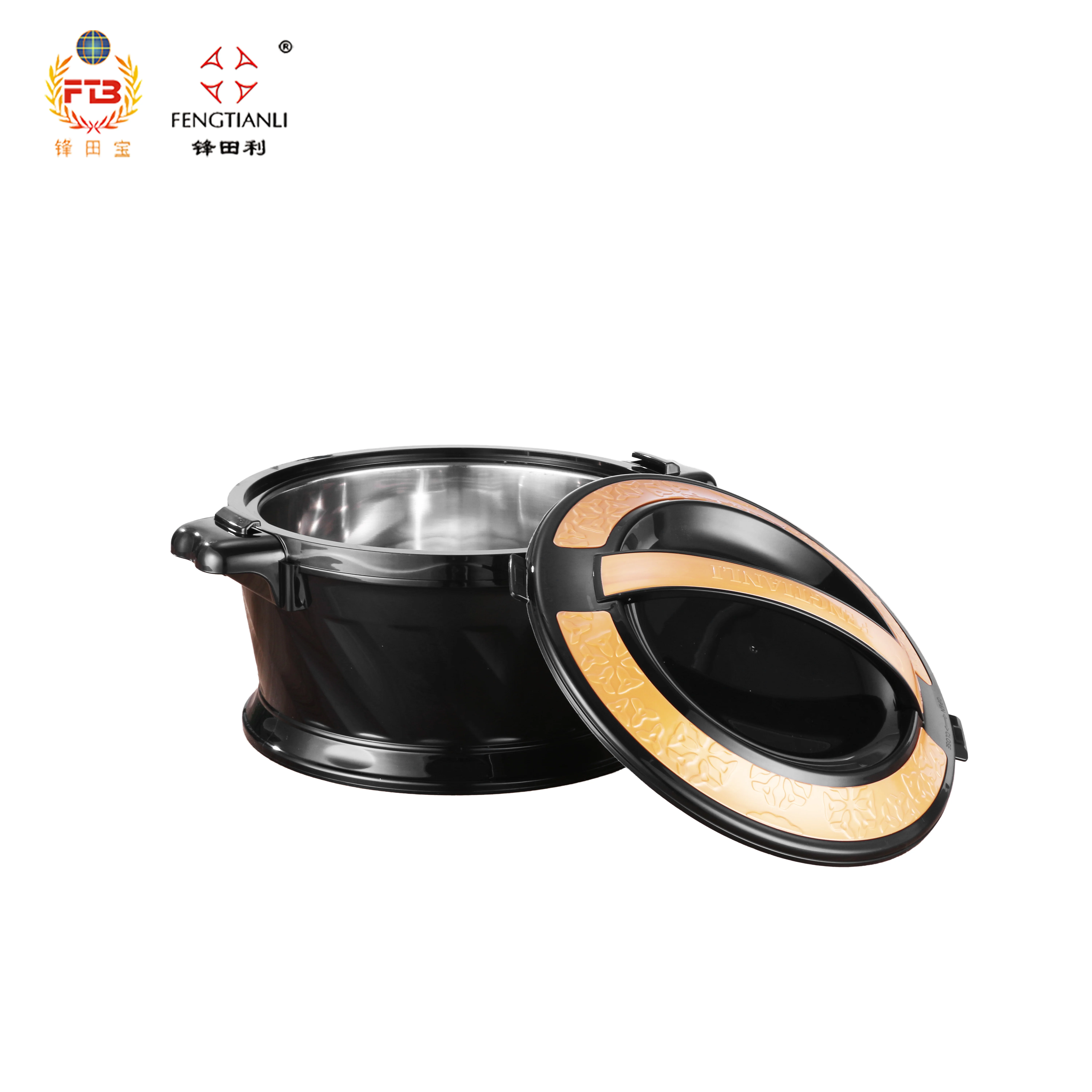 Wholesale Luxury Kitchen Non Stick Cooking Ware pots Triply Cookware set Stainless Steel foodwarmer 3sets