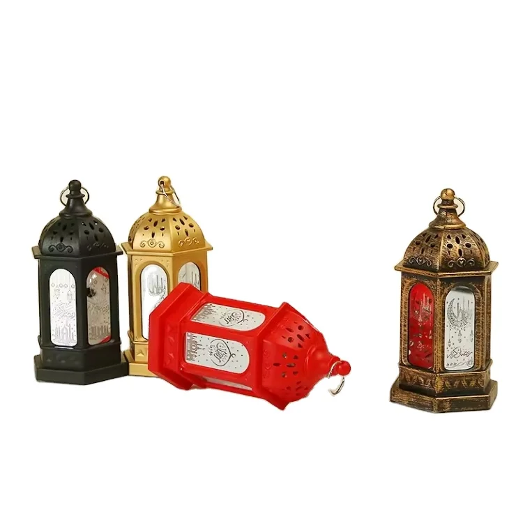 2023 Retro Portable Wind Lamp Castle Bird Cage Small Lantern Candle Holder Props for Educational Toys Decoration