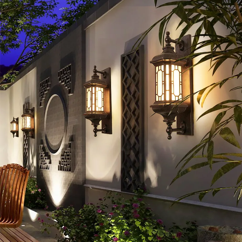 High-quality Whole Decorative Solar Garden Light Outdoor Color Changing wall lamp Solar lamparas solares With Beautiful Patterns