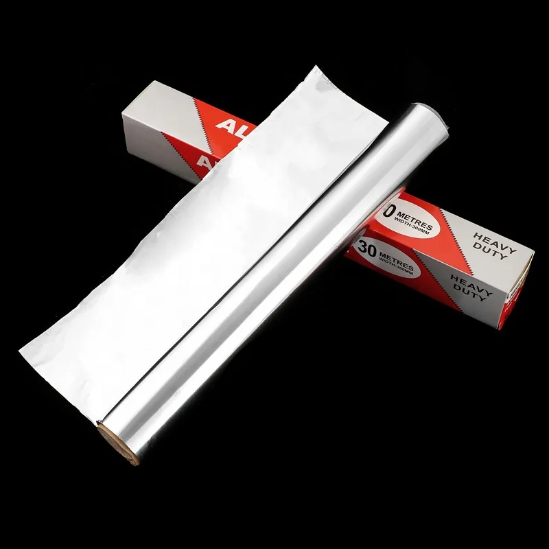 Factory Wholesale 5m 10m Aluminum Foil Roll Aluminum Foil Paper Household Kitchen Use 8011 Aluminum Foil Roll Paper