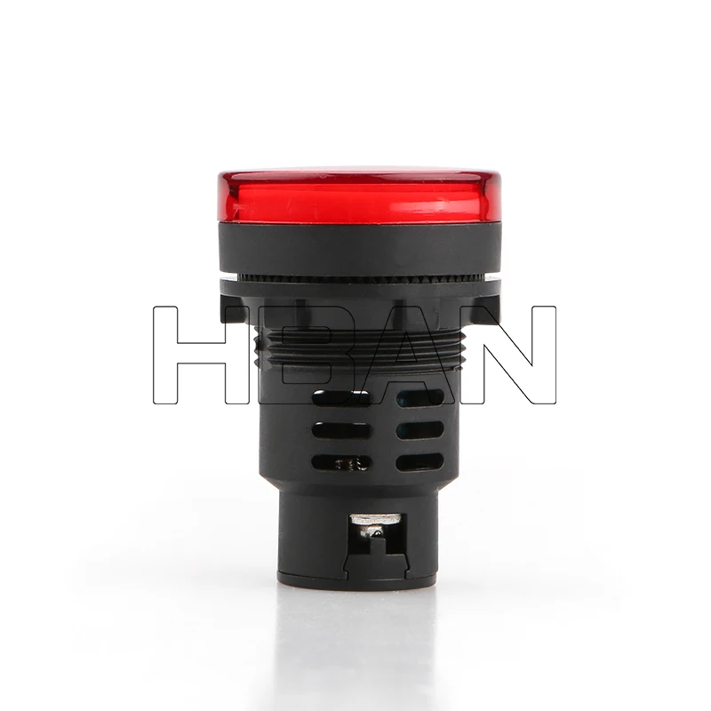 Red LED 380V Screw terminal waterproof plastic signal lamp 30mm equipment indicator lights
