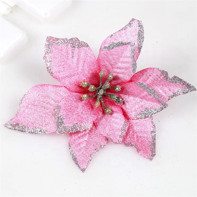 V-1331 Small 13cm Artificial Christmas Flower For Decoration