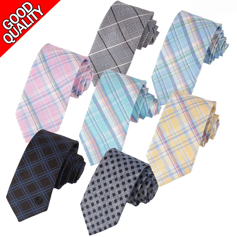 China Manufacturer Wholesale Pure Handmade Neckties Hot Selling Luxury Silk Jacquard Plaid pattern Necktie For Men