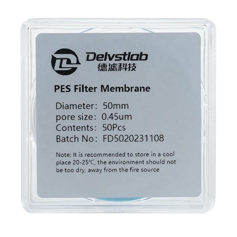 Delvstlab Micropore PES 47/50mm Membrane Filter Filtration Laboratory Protein Medium Lab Supplies Disc