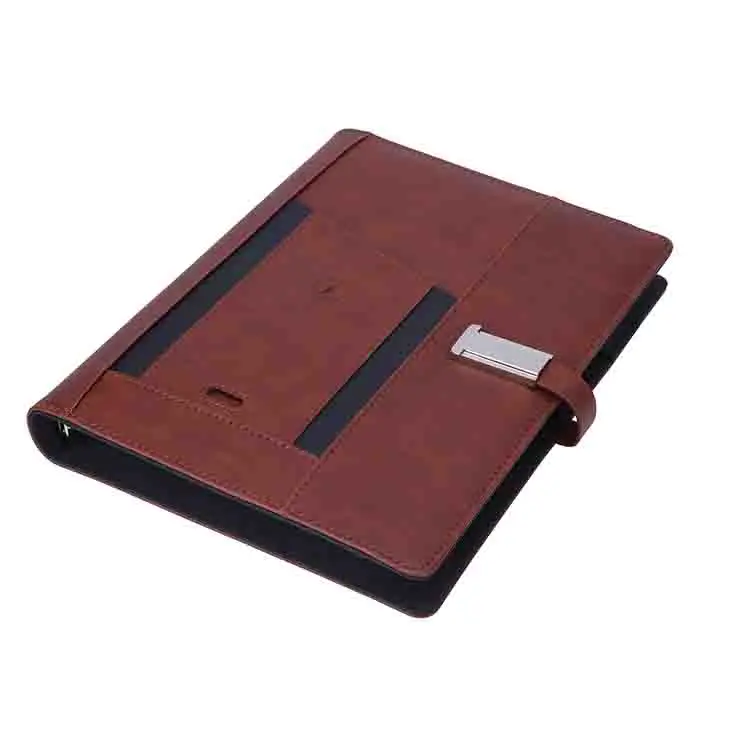 
 2020 г., блокнот с 6 кольцами A5, кожаный чехол, 8000 мАч, внешний аккумулятор, Usb-флеш-накопитель  