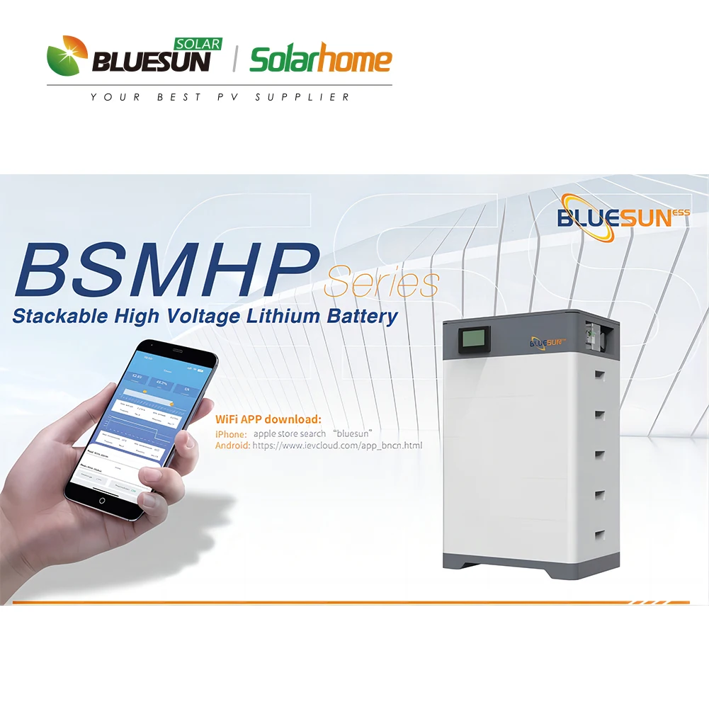 Bluesun 20kWh 30kWh Lithium-ion Battery Stackable High Performance Lifepo4 48V Plug And Play With WIFI In Energy Storage System