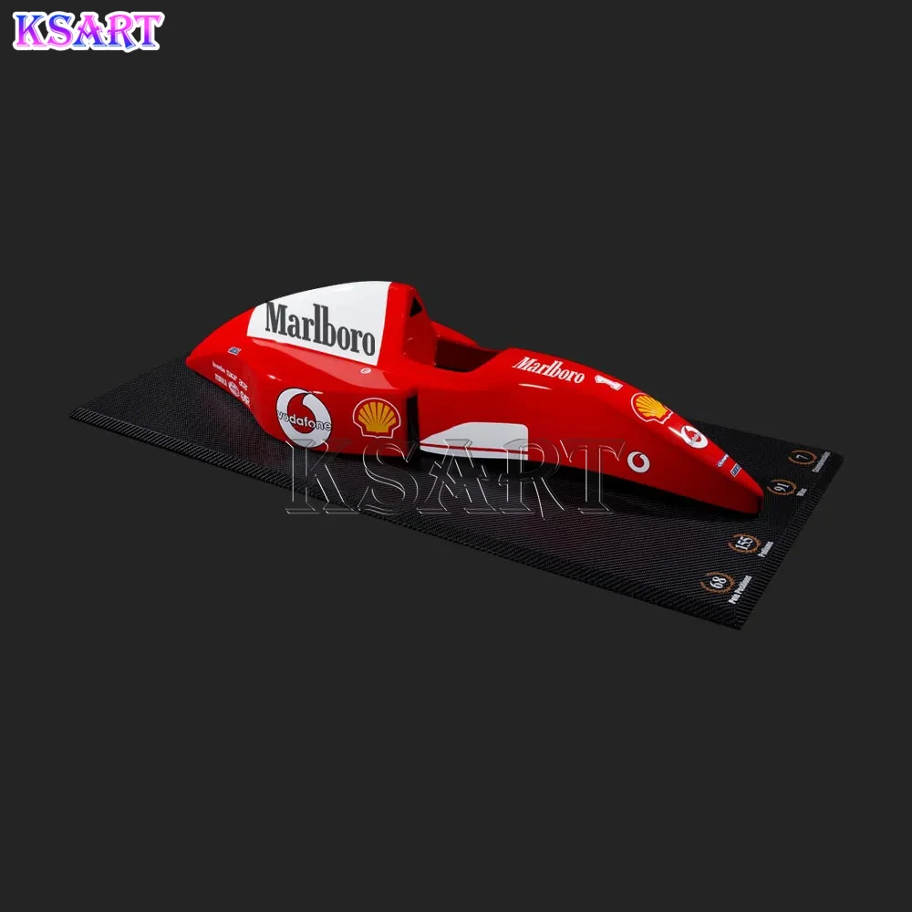 Custom glass fiber racing sculpture Quadro-3D-Carro-F1 model life-size mall supermarket decoration resin crafts sculpture