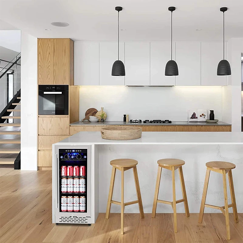 Commercial Wine Fridge Free Standing Beverage Cooler 160 Letres Beverage Refrigerator and Cooler Beer Fridge