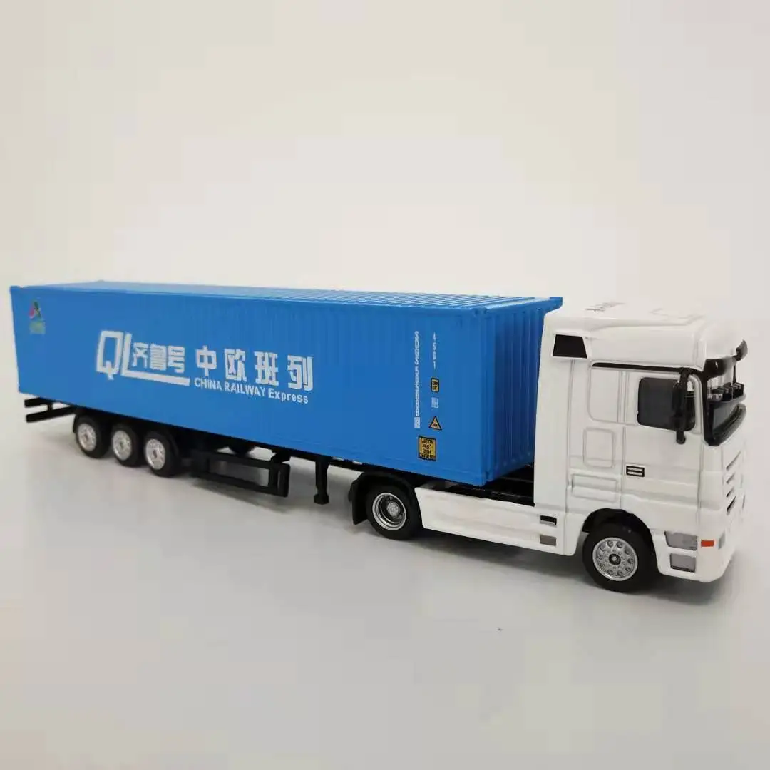 O.A.S Container Model Factory Shipping Gift Toy Truck Customized 1:87 ZHONGOU Alloy  Container Model Truck