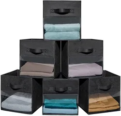 customized new style large capacity non woven fabric storage box for store daily necessities