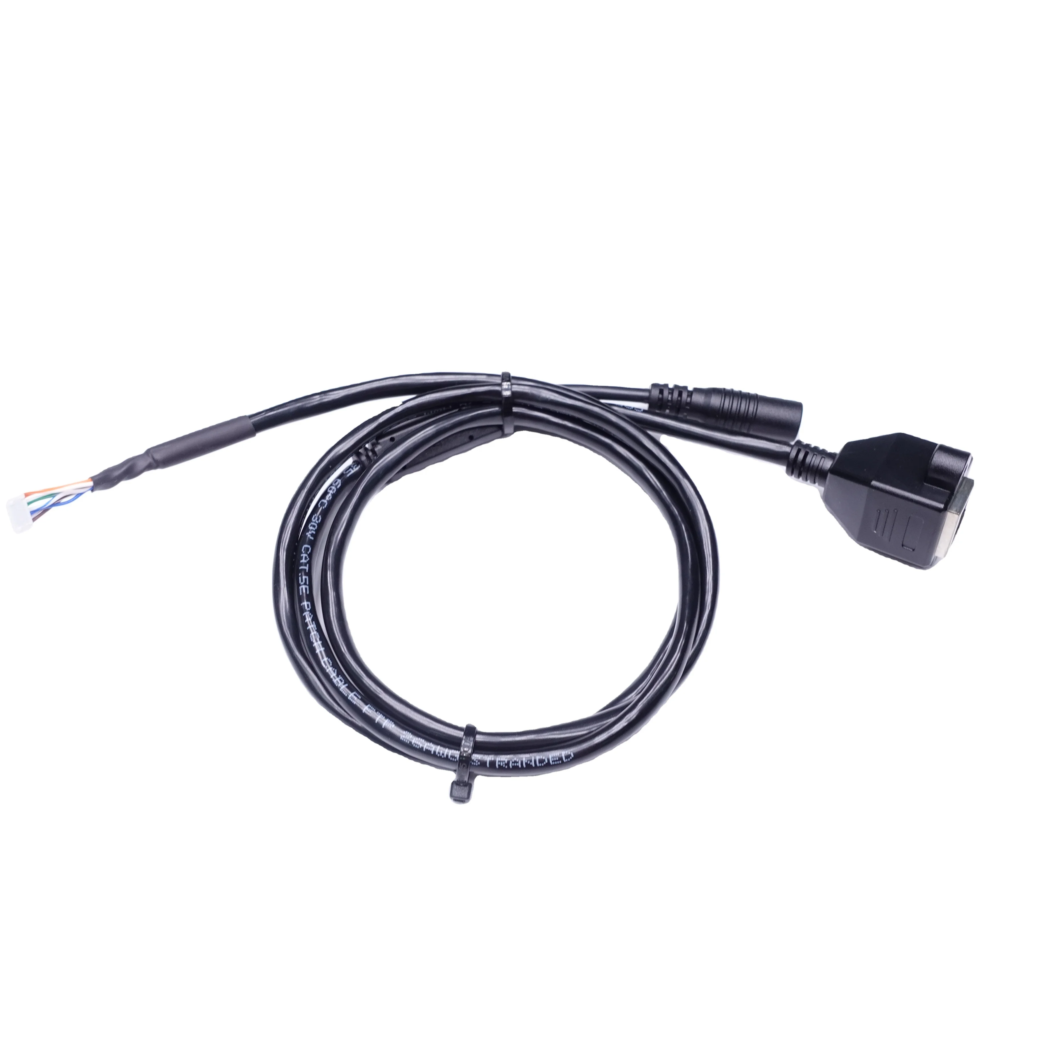 China factory customized cable assembly Communication cable RJ45 to female DC jack device wiring harness