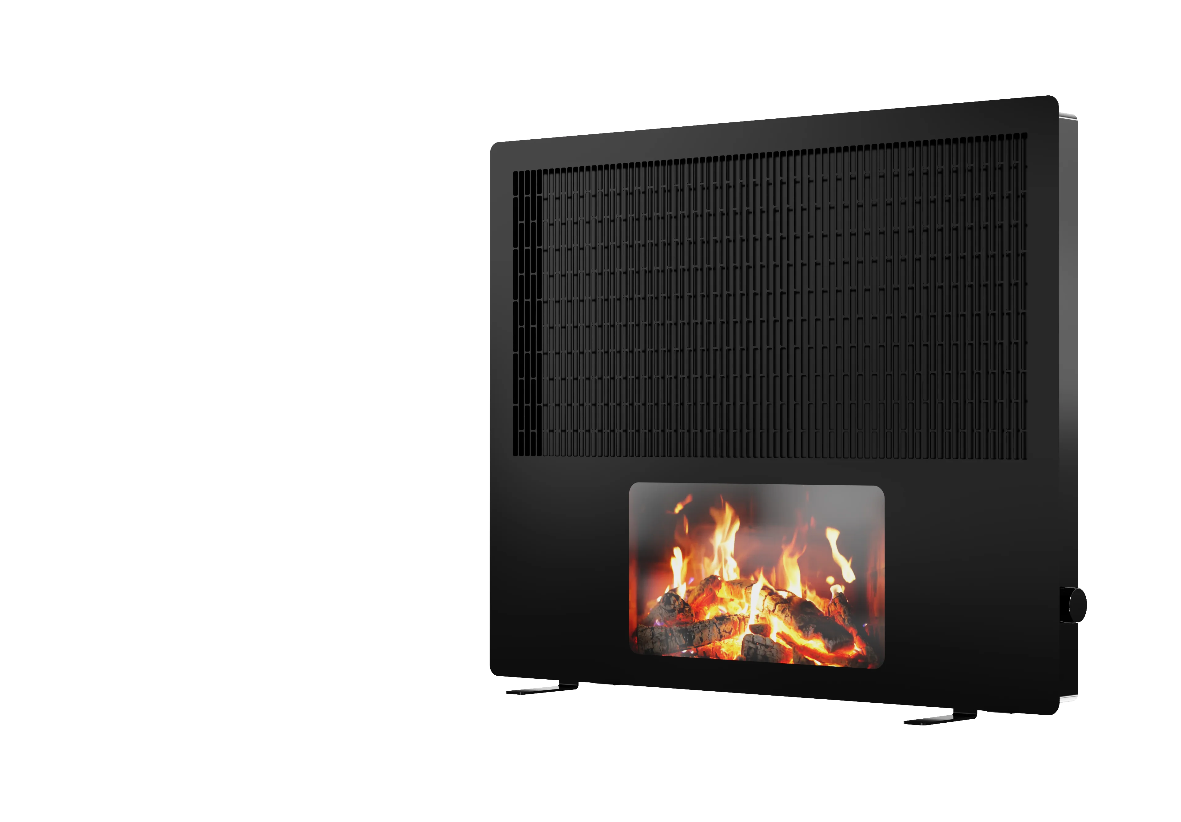 Decorative Modern Design House Heater Fireplace With Bluetooth Speaker Wifi Thermostat