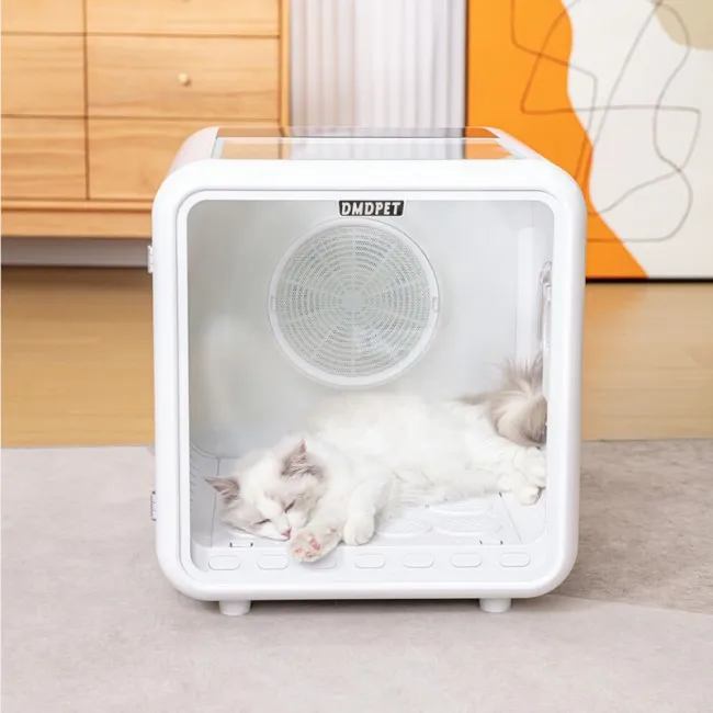 Automatic Pet Dryer for Cats and Small Dogs - Ultra Quiet Dog Hair Dryer with Smart Temperature Control and 360 Drying