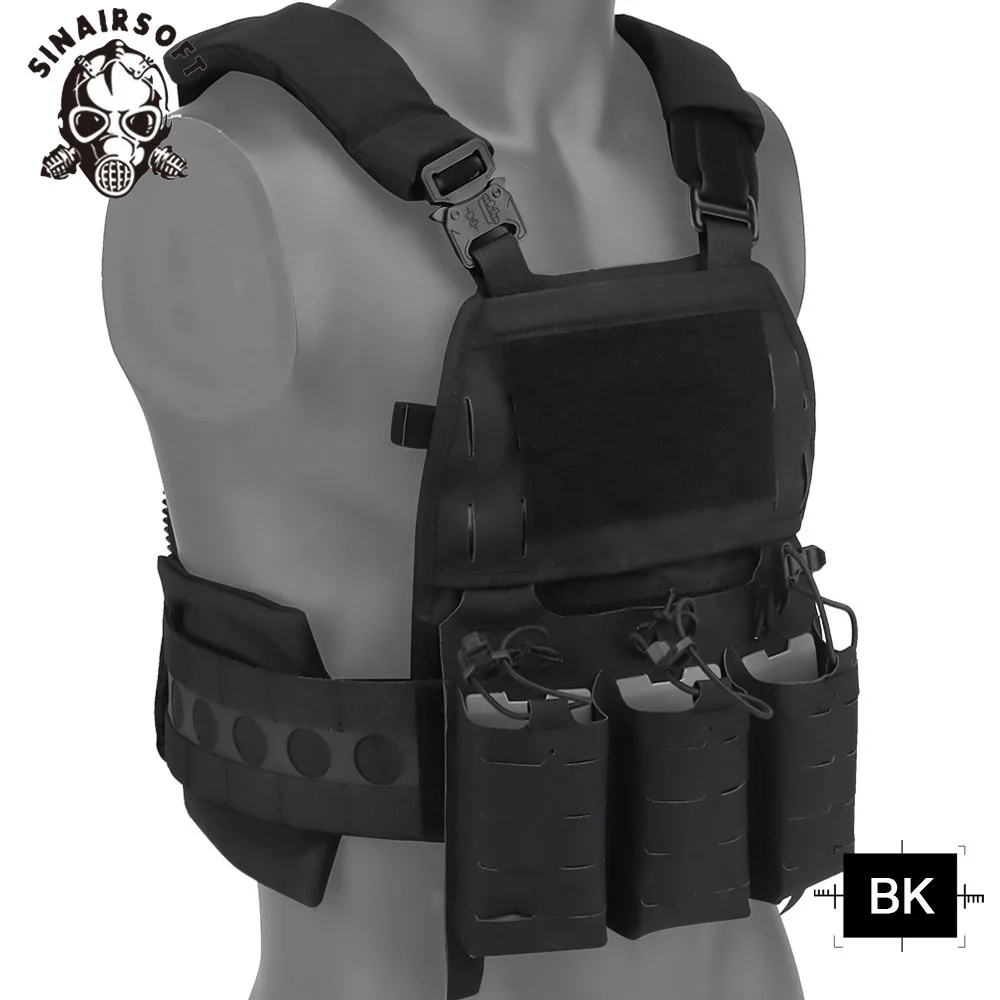 FCPC V5 Tactical Vest Plate Carrier Quick Detach With Front Mag Insert Pouch And Back Zipper Module For Hunting Vest