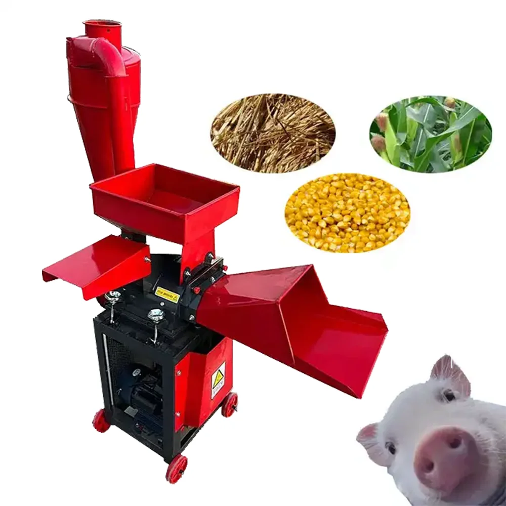 Farm Machinery Animal Feed Small Mini Cow Straw Hay Forage Chopper Chaff Cutter Machine