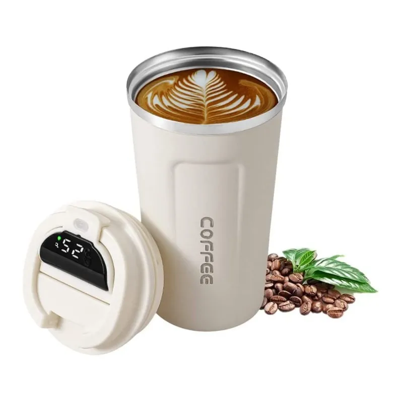 Портативная бутылка для воды с температурным дисплеем светодиодный температурный дисплей Термокружка кофейные чашки крышкой вакуумная Изолированная кружка