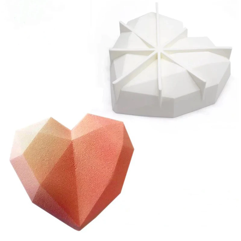 White silica gel does BPA free sustainable use of high quality silica gel love heart cake mold