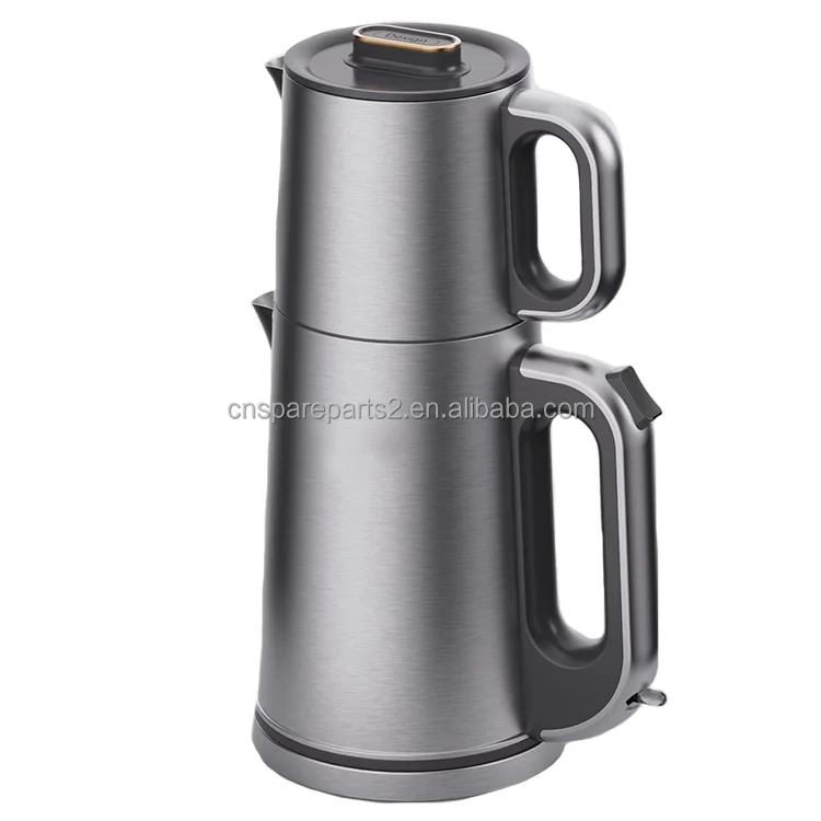 Electric Kettle Turkish Tea Maker with Handle Touch Screen Control Electric Samovar Tea Makers Set High Quality Stainless Steel