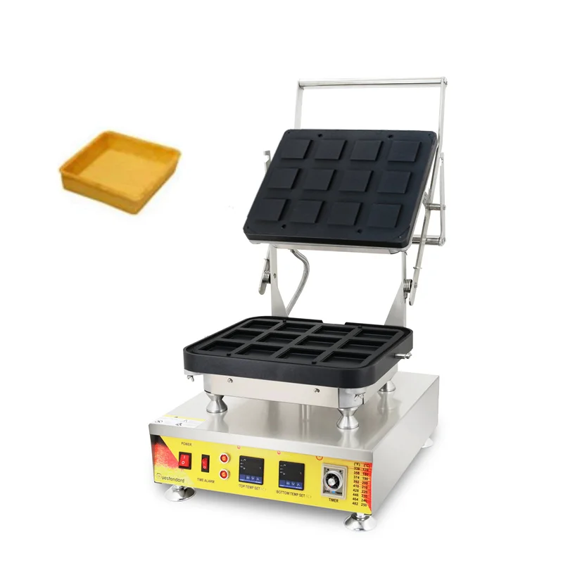 New Design Professional Waffle Pie Egg Tart Shell Maker Hot Selling Non-stick Rectangle Shaped Muffin Baking Cup Tartlets