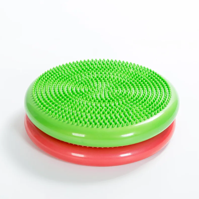 Yoga Ball Inflatable Yoga Balanced Ball Fitness Massage Plate Cushion Stability Disc Wobble Pad Ankle Knee Board Cushion Mat