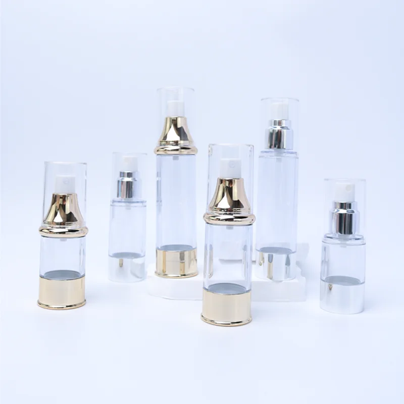 Luxury Transparent 30 60 100 120ml Petg Plastic Customized Lotion Packaging Skincare Set Bottles Plastic Cosmetic Bottle