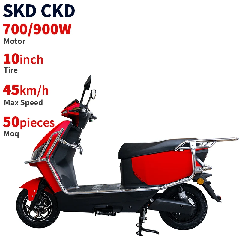 CKD SKD 10-дюймовый дешевый взрослый Электрический мотоцикл Скутер 200 кг нагрузка 700/900 Вт 45 км/ч скоростной электрический скутер со съемным аккумулятором