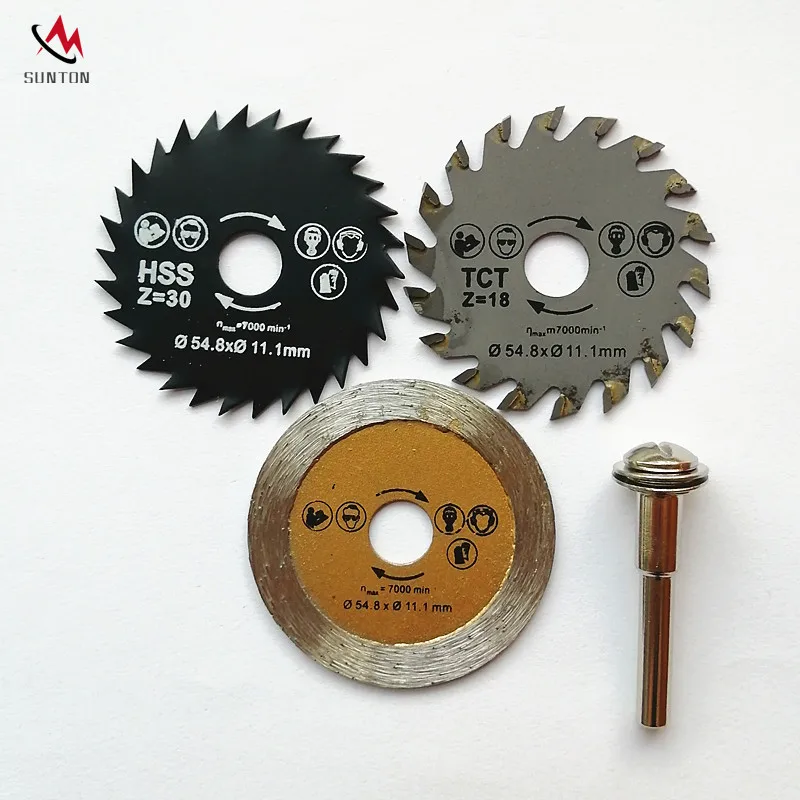 Алмазное режущее колесо для мраморной плитки, гранита, обода 54,8 мм, диаметр 11,1 мм