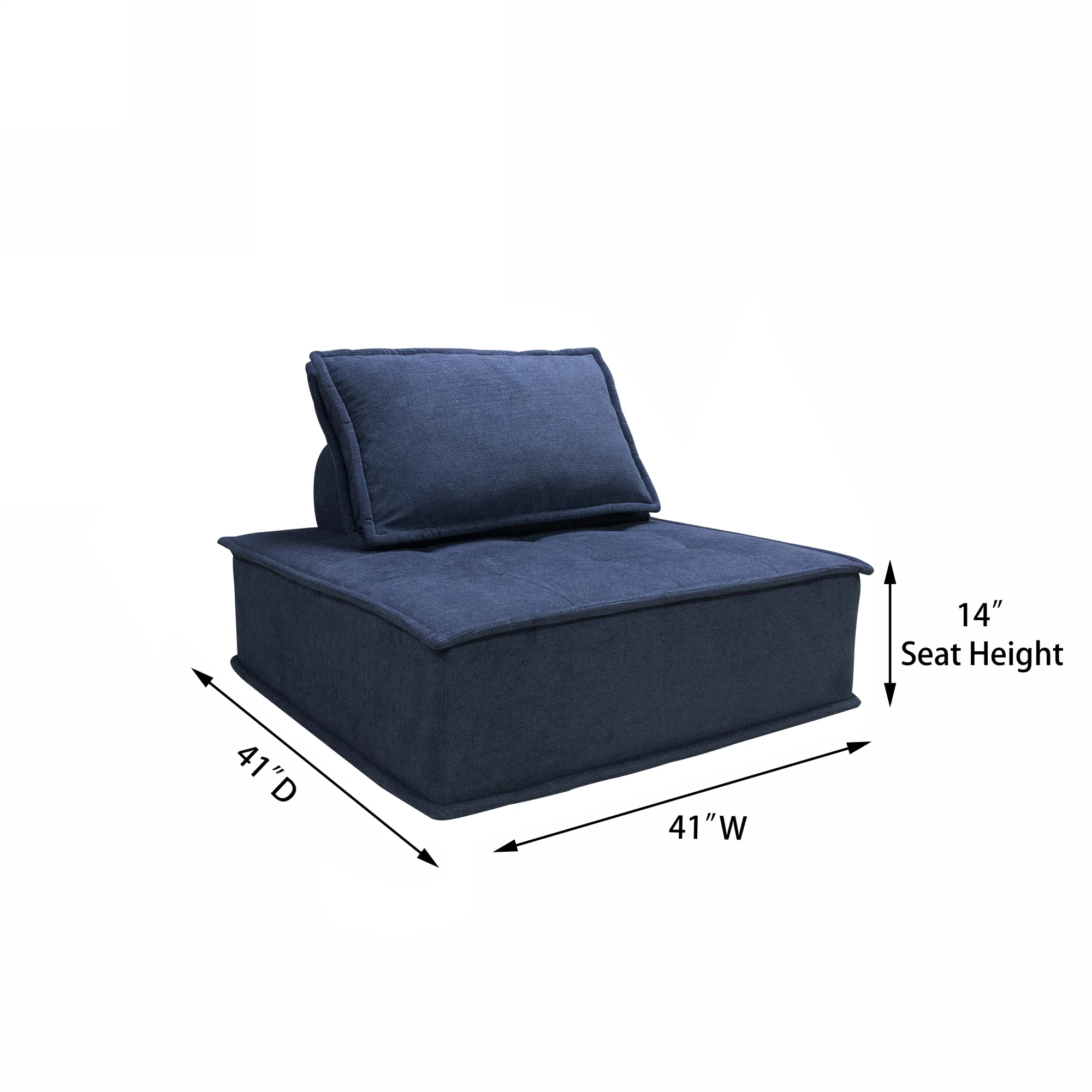 Drop shipping White Cotton Linen Factory Direct Selling Modular Sectional Sofa Free Combination For Apartment Living Room