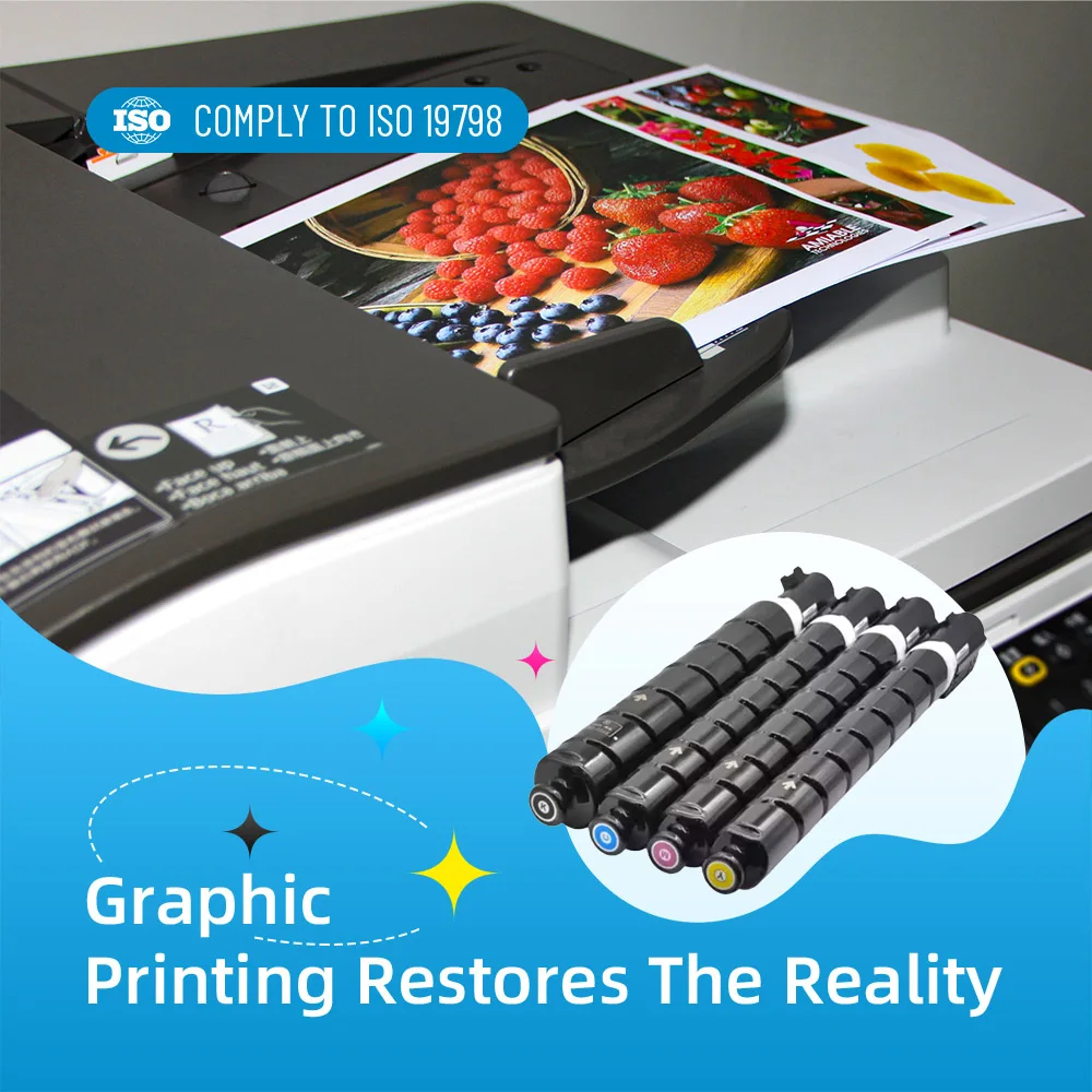 ASTA Copier Toner C EXV65 CEXV65 CEXV C-EXV EXV 65K 65C 65Y 65M Compatible For Canon imageRUNNER C3326i High Yield