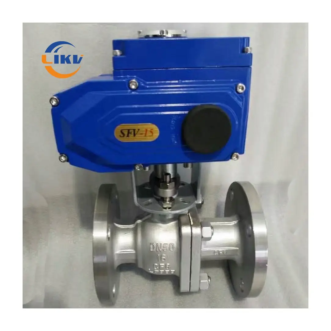 Industrial Stainless Steel Flanged Electrical Motor Control Floating Ball Valve Wholesale for Water