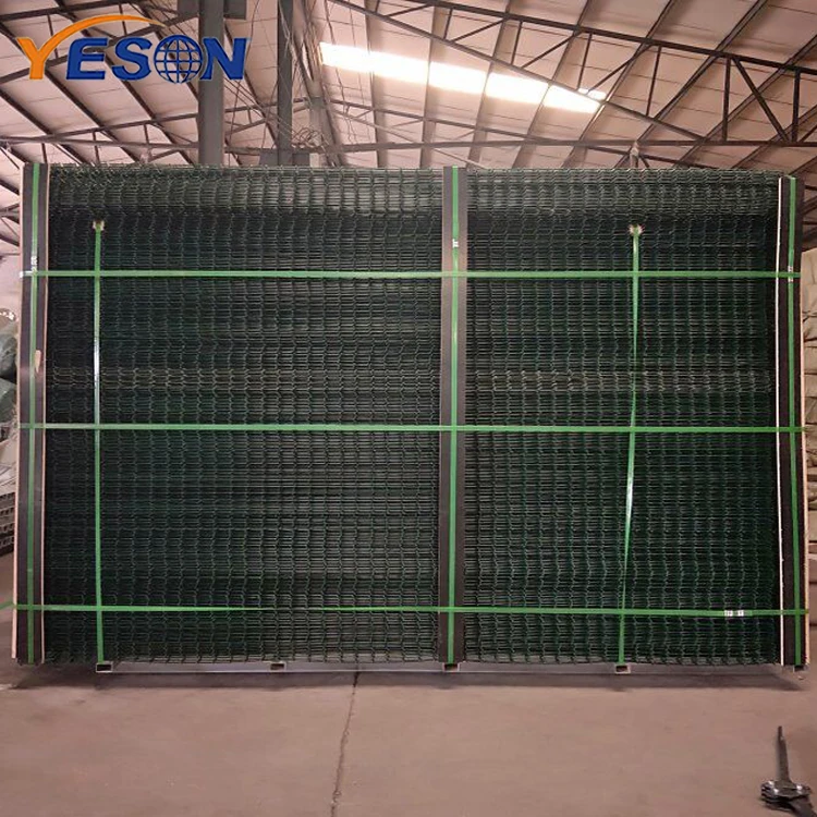 Latest metal Security Galvanized 3d Curved Welded Wire Mesh Panel Fence for Road Garden Land School playground