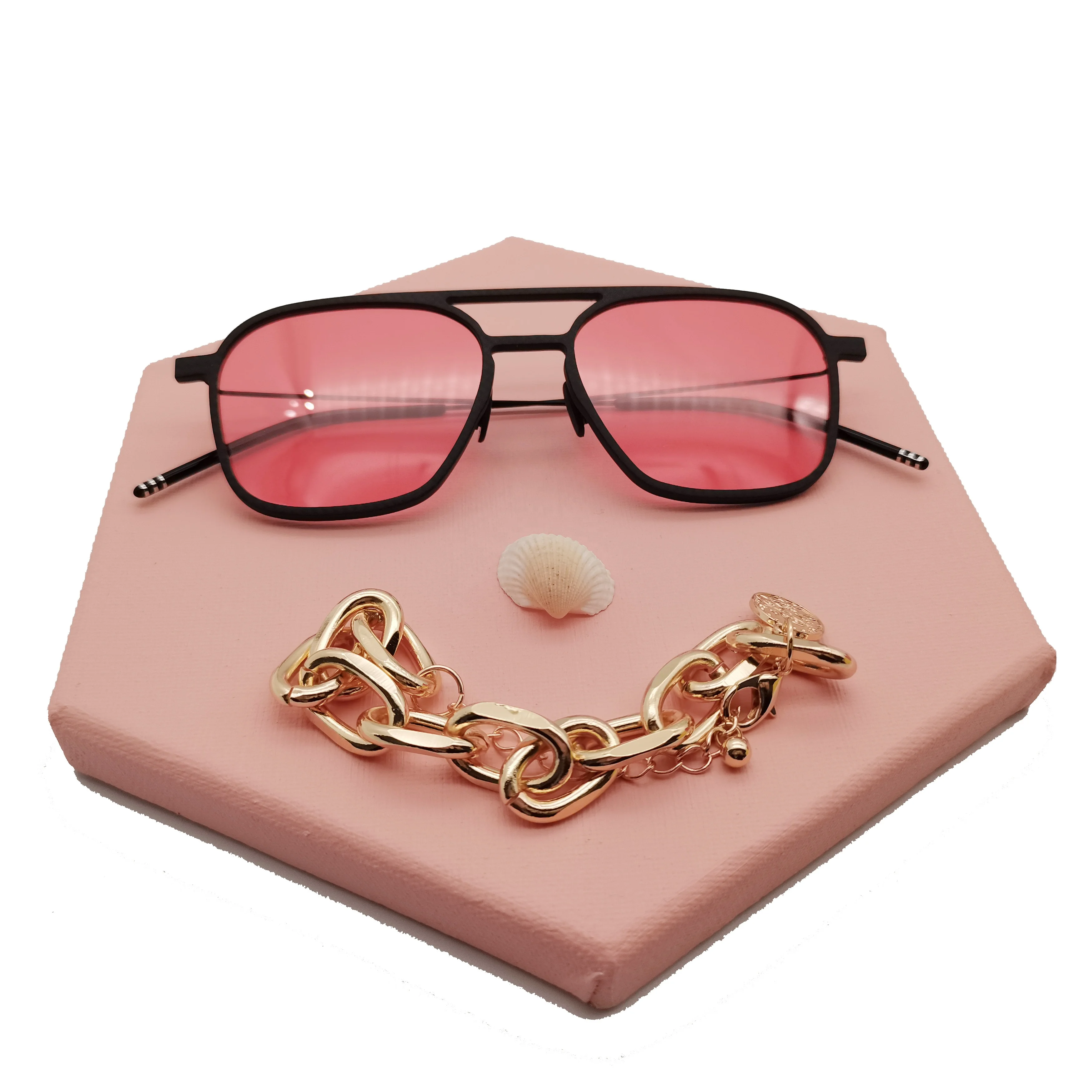 Легкие прозрачные розовые линзы UV400 оправа для очков из углеродного волокна солнцезащитные