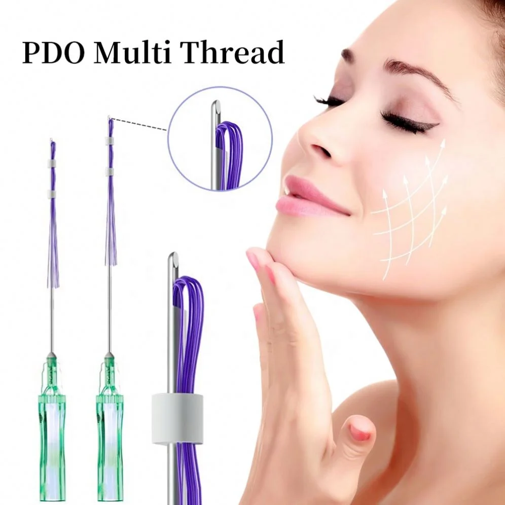 Pdo multi thread for face lift can be dispersed into several extremely thin PDO threads