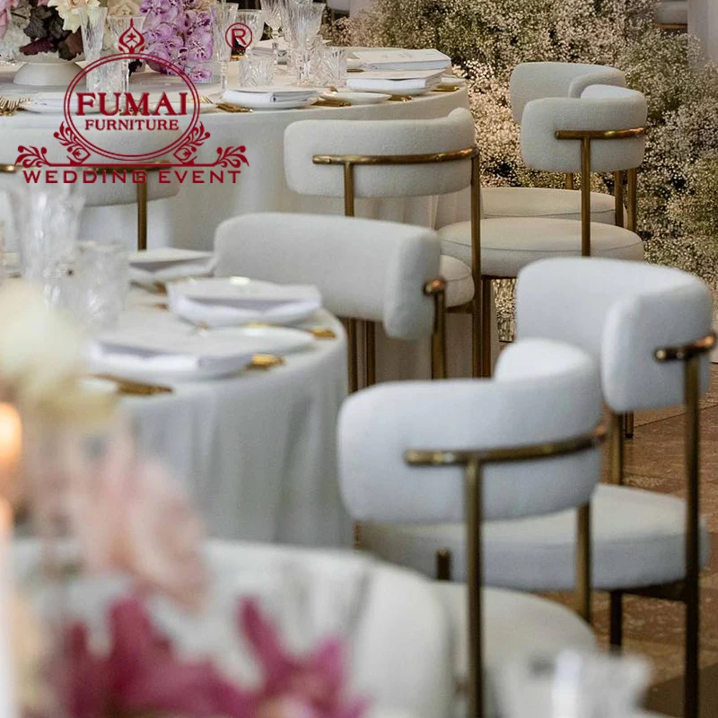 Wholesale New Design Banquet Stainless Steel Hall Gold Chair For Wedding Event