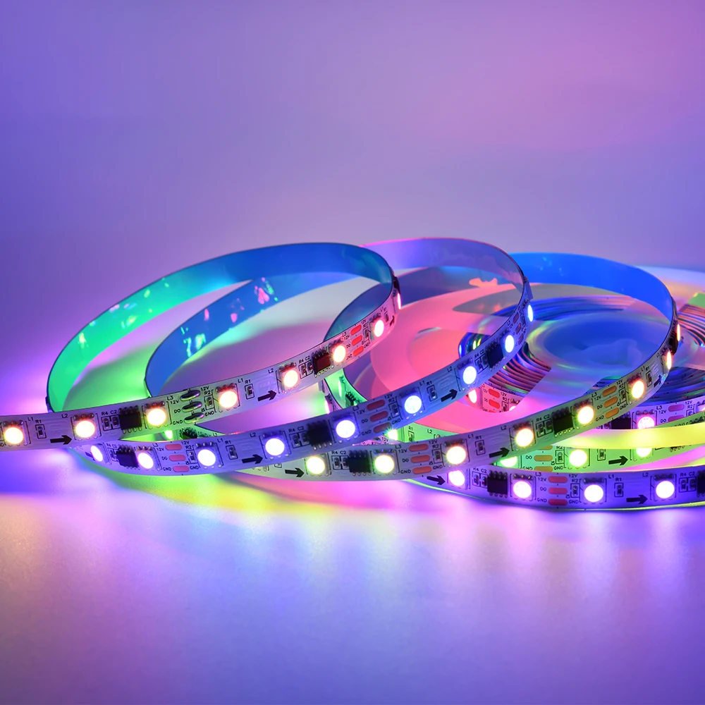 Addressable Smart 30/60/90/144leds/m Flexible Dream Full color Running Changing Color Led Strip
