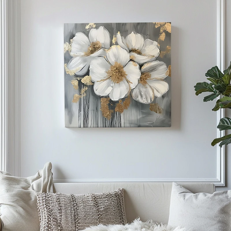 100% handmade oil paintings and wall  arts abstract home decor modern oil picture classical flower hand painted on canvas