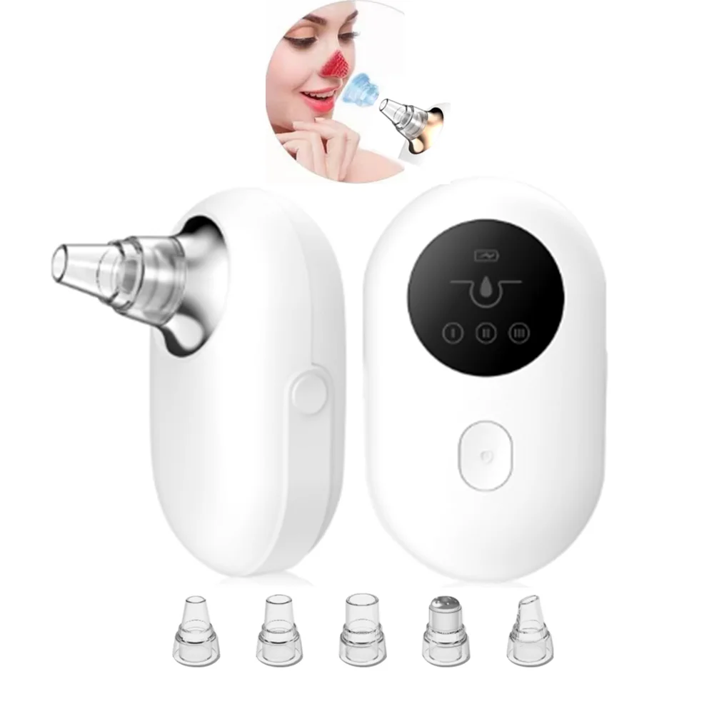 5 in 1 Private Label Hot Sell Portable Electric Facial Suction Skin Pore Cleaner Blackhead Remover Vacuum