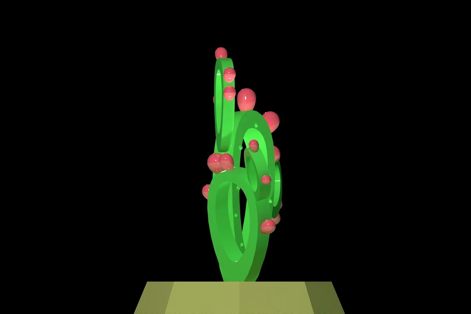 Открытый торговый центр доступные светильники для отеля среднего размера декоративное искусство Зеленый Кактус красный цветок металлическая скульптура из нержавеющей стали