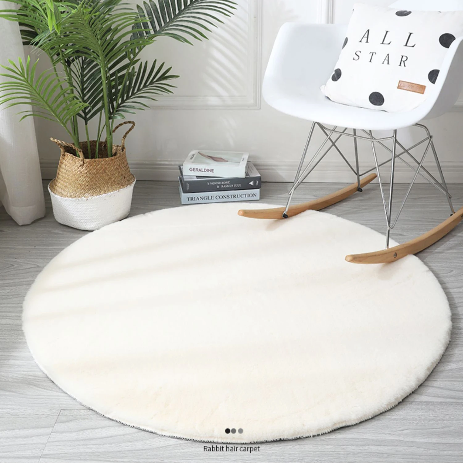 Ворсовые круглые комнатные ворсинки из микрофибры, ворсистые круглые коврики, пушистые коврики для спальни, девушек, детей, гостиной, дома