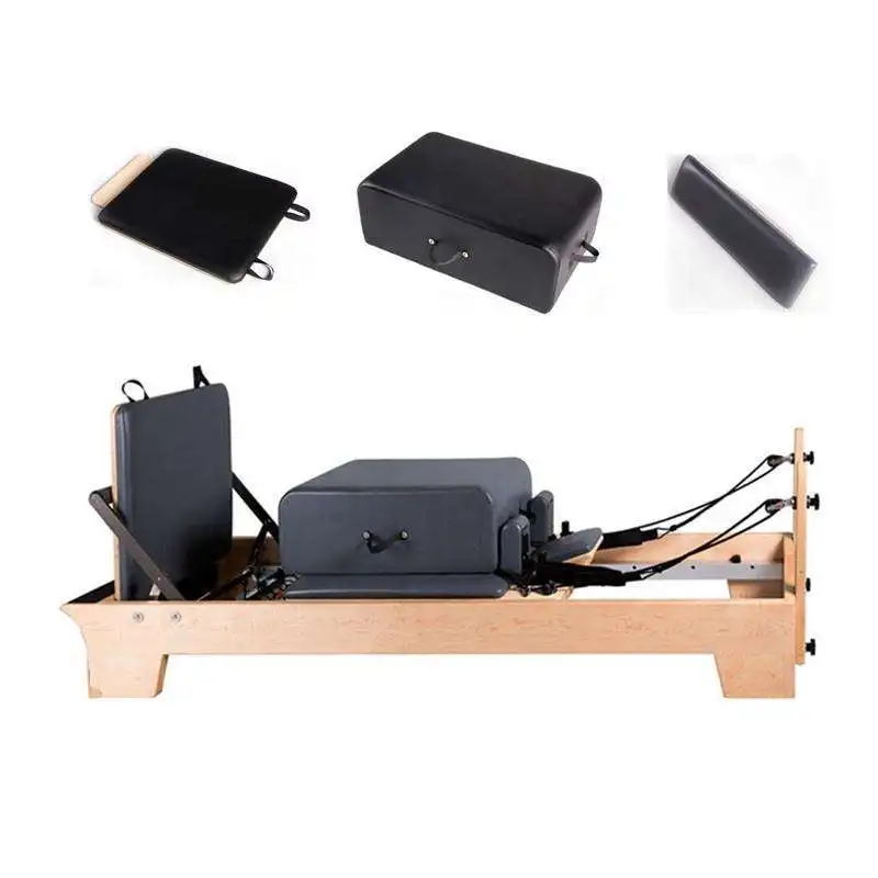 Oak Maple Wood white reformer yoga training exercise pilates reformer