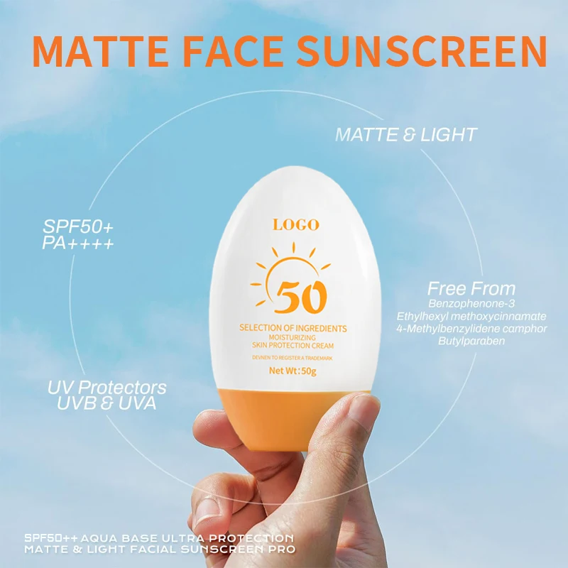 Hot Sale Private Label Sunscreen Lotion No Tan 48 Hours Skin protection Korean Bottle 50ml