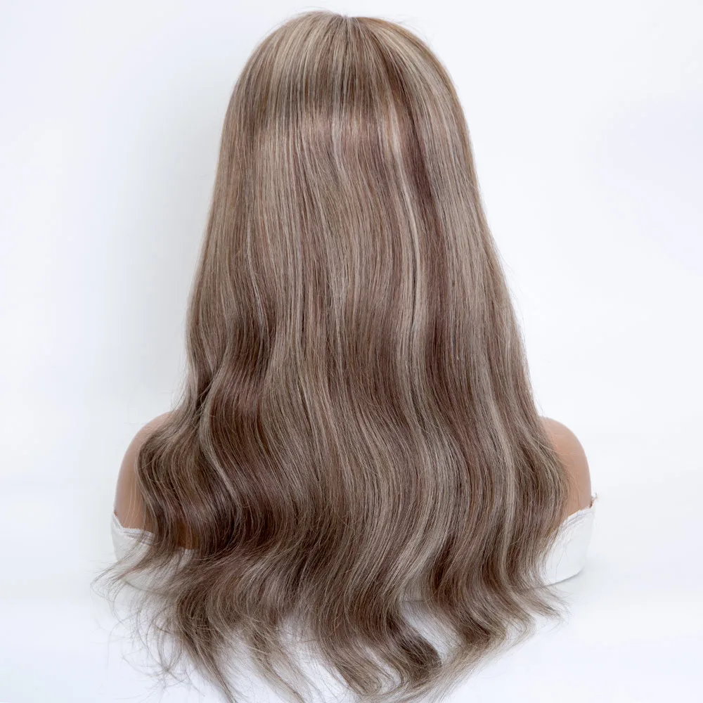 hot sale  mono top wig   real human virgin hair  also have lace area in the front    can make custom order  soft and smooth