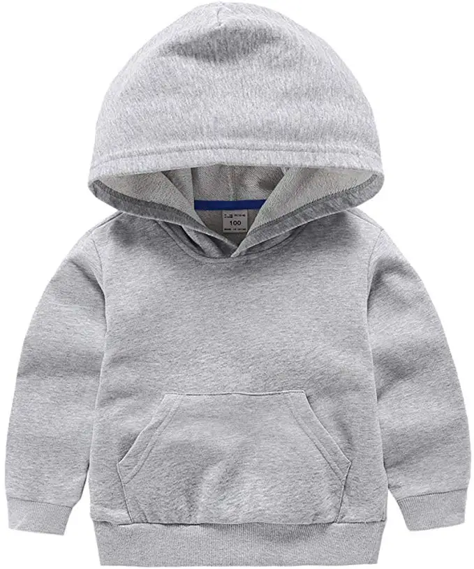China factory custom solid color pullover fleece toddler sweatshirt