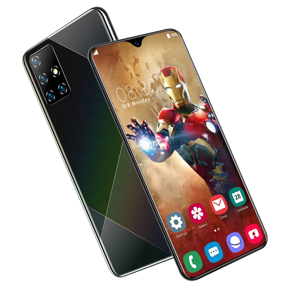  2021 новый мобильный телефон 6 5 дюймов A81 Android 10 0 разблокировка по лицу две карты