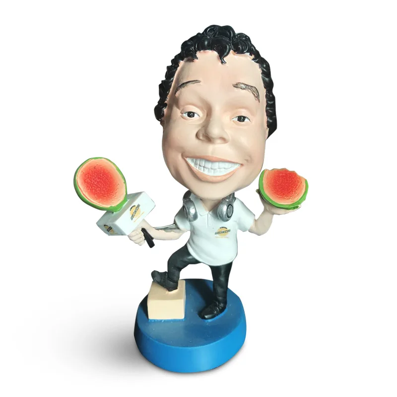 Bobblehead Doll Dashboard Baseball Player Figurine Bobble Head Custom Resin Sports Souvenir Europe Simple Promotional Gift QHB