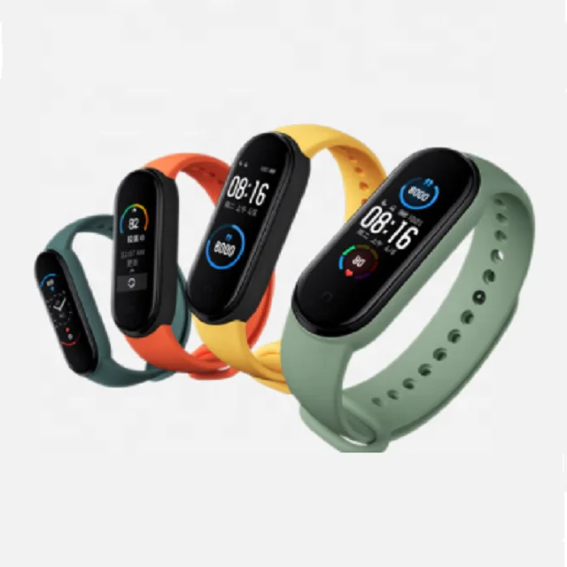  Xiaomi Mi band 5 глобальная версия Оригинальный Смарт-браслет фитнес-браслет с сенсорным экраном